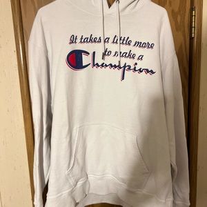 white champion hoodie